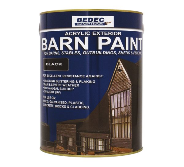 Bedec Barn Paint 5Ltr Matt Black