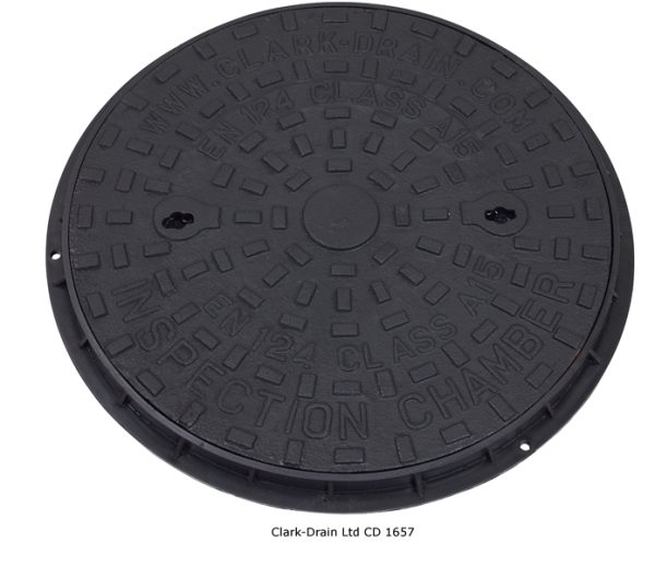 Manhole Cover 450mm Rnd H/Duty D/Iron B125