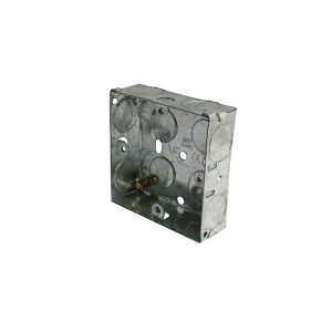 Metal Back Box Single 25mm