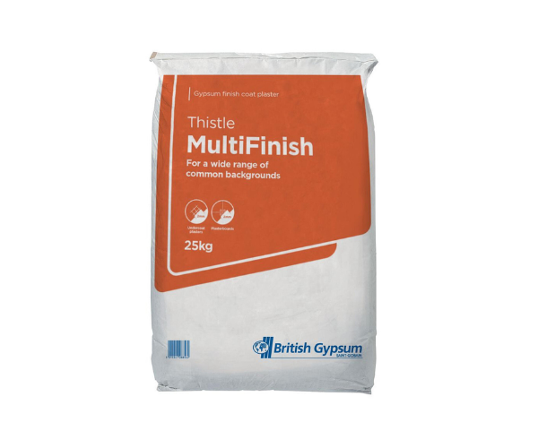 British Gypsum Thistle Multi Finish Plaster 25kg Bag