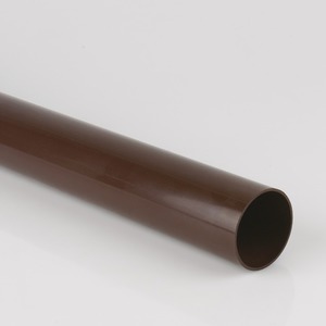 Brett Martin 68mm Round Downpipe 2.5m Brown