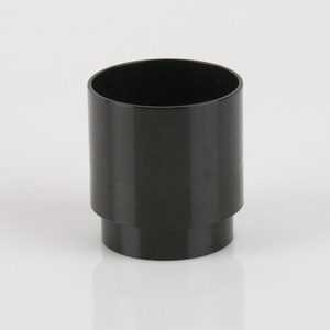 Brett Martin 68mm Round Downpipe Connector Black