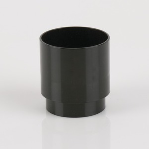 Brett Martin 68mm Round Downpipe Connector Black