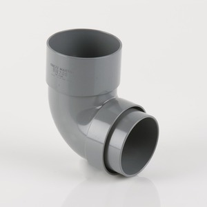 Brett Martin 68mm Round 92° Downpipe Bend Grey