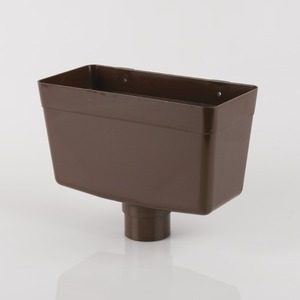 Brett Martin 68mm Round Downpipe Rainwater Head Brown