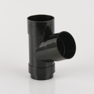 Brett Martin 68mm Round 112° Downpipe Branch Black