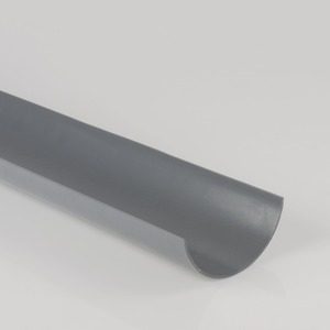 Brett Martin 112mm Roundstyle PVCu Gutter 2m Grey