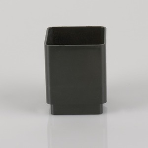 Brett Martin 65mm Square Downpipe Connector Black