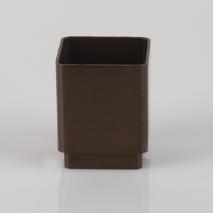 Brett Martin 65mm Square Downpipe Connector Brown