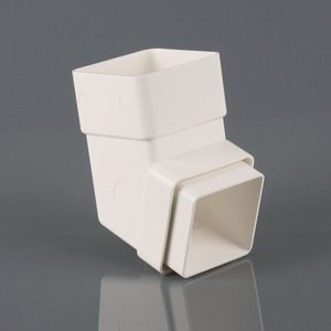 Brett Martin 65mm Square 112° Offset Downpipe Bend White