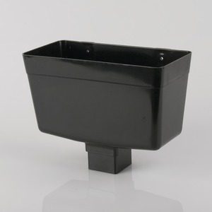 Brett Martin 65mm Square Downpipe Rainwater Head Black