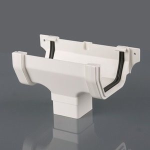 Brett Martin 114mm Squarestyle PVCu Running Outlet White