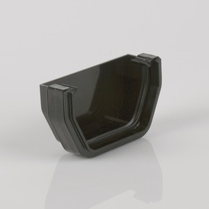 Brett Martin 114mm Squarestyle PVCu External Stopend Black