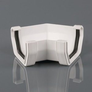 Brett Martin 114mm Squarestyle PVCu 135° Gutter Angle White