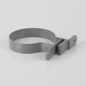 Brett Martin 110mm PVCu Double Fixing Soil Pipe Bracket Grey