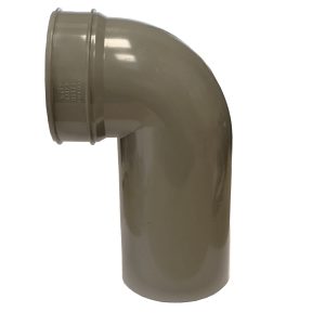 Brett Martin 110mm PVCu 92° Long Spigot Solvent Soil Bend Black Grey Olive