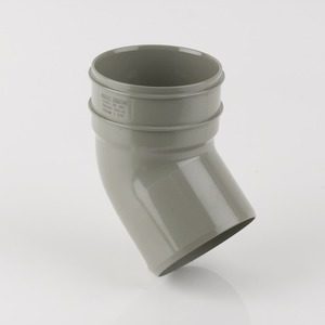 Brett Martin 110mm PVCu 135° Single Solvent Weld Socket Bend Grey Olive