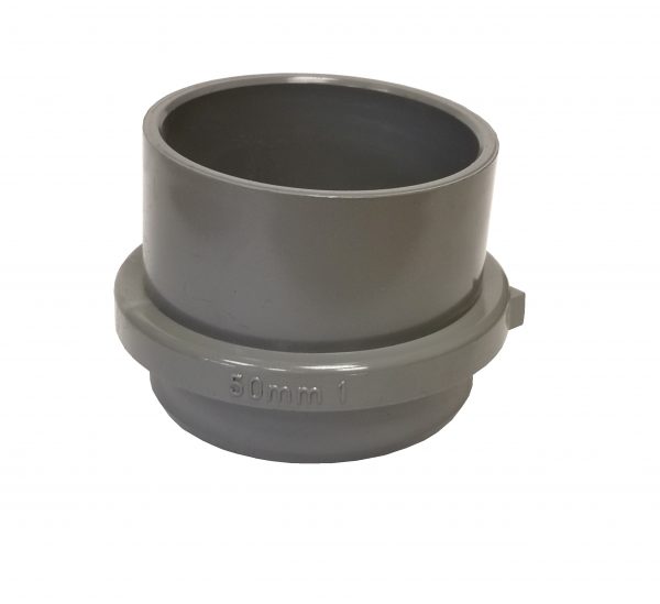 Brett Martin 50mm Solvent Weld Connection Waste Adaptor Grey