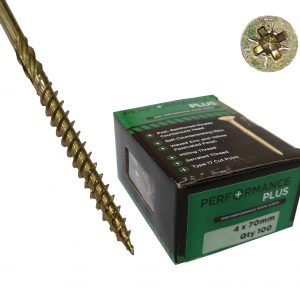 Performance Plus Screws 4 x 70mm (Box 100)