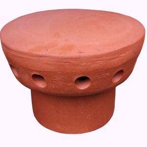 Fluevent Chimney Cap 185mm Spigot Red