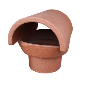 Bonnet Insert Chimney Cap 185mm Spigot Red