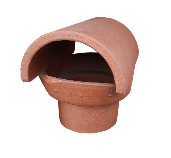 Bonnet Insert Chimney Cap 185mm Spigot Red