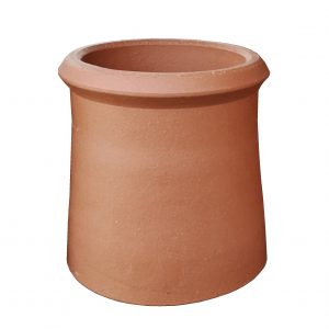 Roll Top Chimney Pot 300mm Red