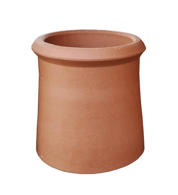 Roll Top Chimney Pot 450mm Red