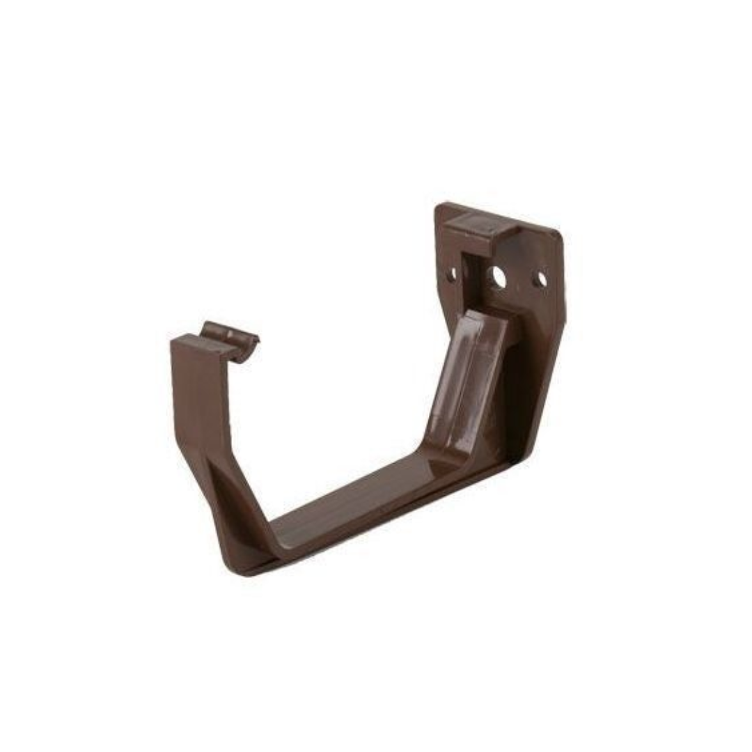 Brett Martin 114mm Squarestyle PVCu Fascia Bracket Brown