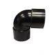 Brett Martin 40mm Solvent Weld 90° Knuckle Bend Black