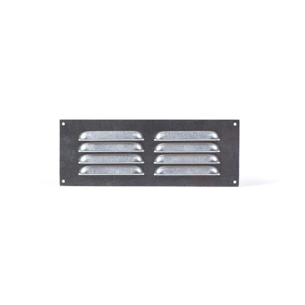 Metal 225mm x 75mm Louvre Grill Aluminium