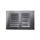 Metal 225mm x 150mm Louvre Grill Aluminium