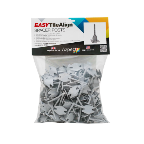 Easy Tile Align Grey Spacing Post 5mm (150 per Bag)