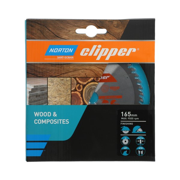 Clipper Pro Wood Blade 165mm x 2 ,6/1 , 6x20 Z4