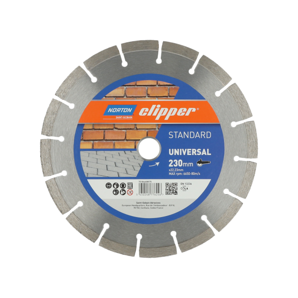 Clipper Diamond Blade Standard Universal 225mm x 22.23mm