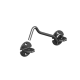 GateMate Cabin Hooks Wire Pattern 150mm Black