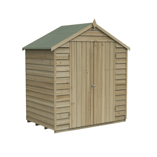 Shed Overlap P/ Treated 6 x 4ft Apex No Window