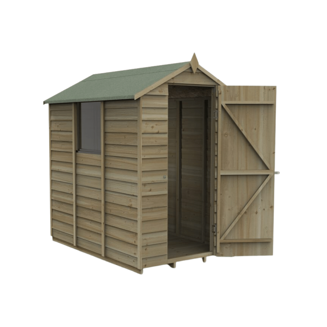 Apex Shed Overlap Pressure Treated 6ft x 4ft