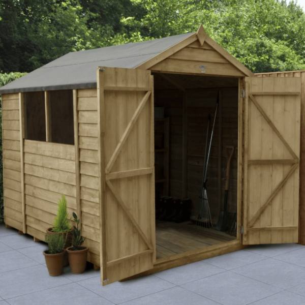 Apex Shed Overlap Pressure Treated 8ft x 6ft