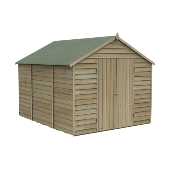 Apex Shed Overlap Pressure Treated 10ft x 8ft No Window