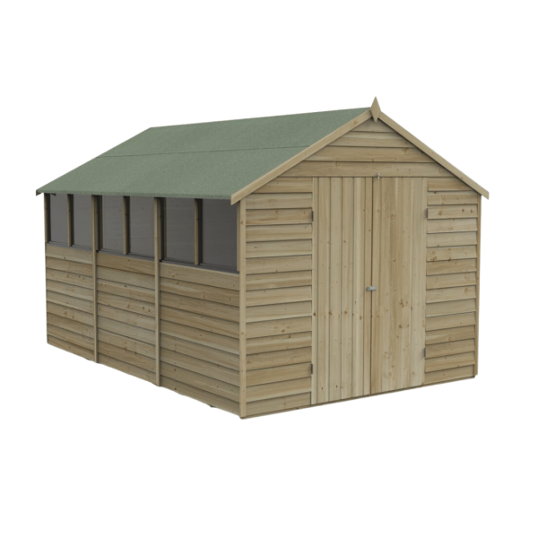 Apex Shed Overlap Pressure Treated 12ft x 8ft