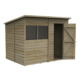 Overlap Pressure Treated Pent Shed 8x6