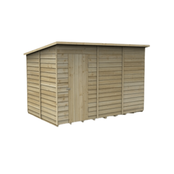 Overlap Pressure Treated Pent Shed 10x6 No Windows