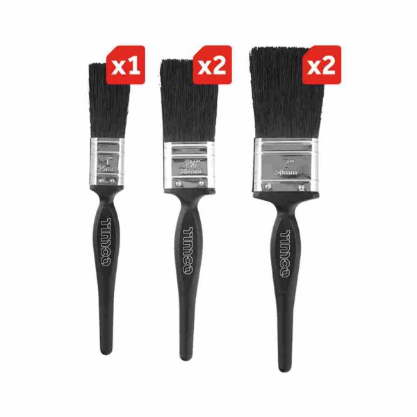 Timco Contractor's Paint Brush 5PC