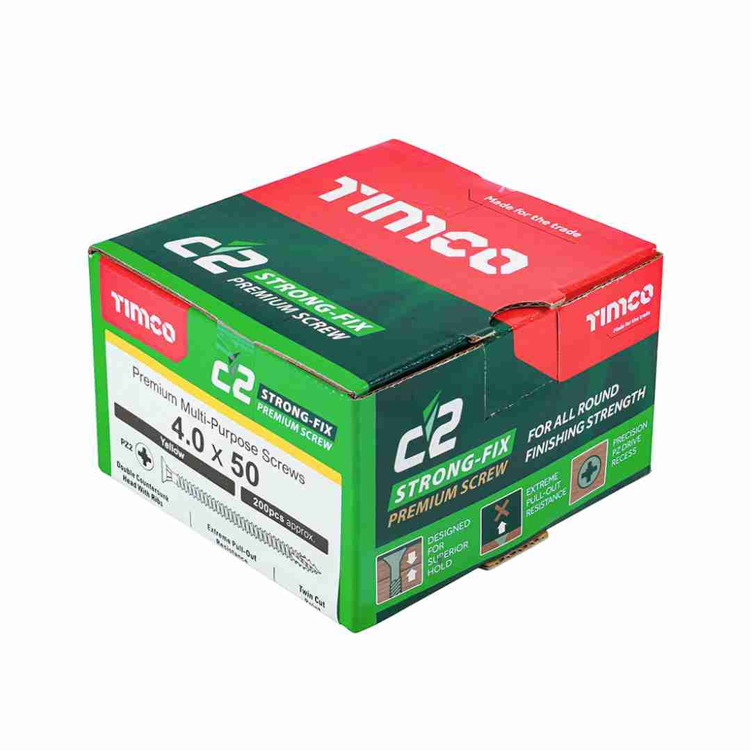 C2 Strong Fix Screw 5 x 50mm Box (200)