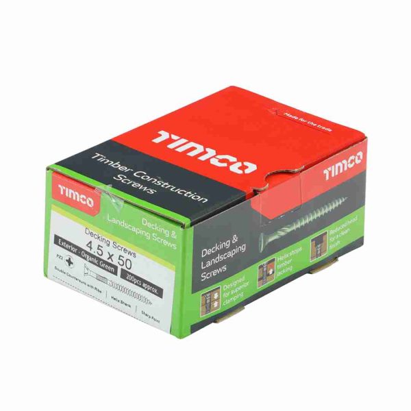 Timco Decking Screws 50mm x 4.5mm Box (200)