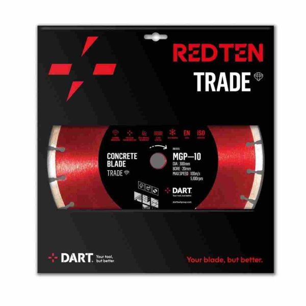 Dart Red Ten BMI 10 Pro Diamond Blade 350DMMX