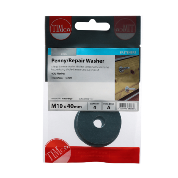 Penny Washer M10 x 40mm Timpac (4)