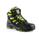 Safety Lace/Zip Boot Fluorescent Yellow/Black Size 8