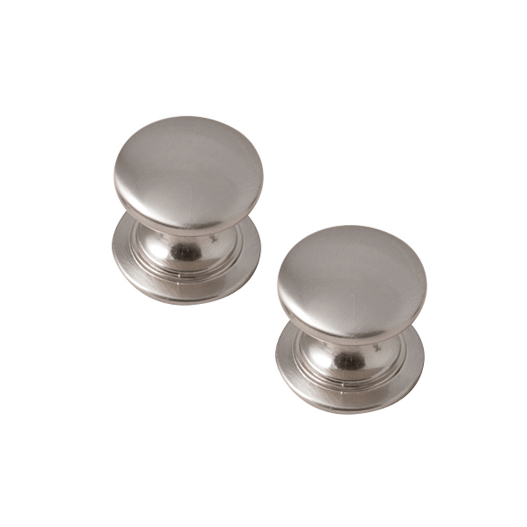 32mm Satin Chrome Windsor Knob Handle (Pack of 2)